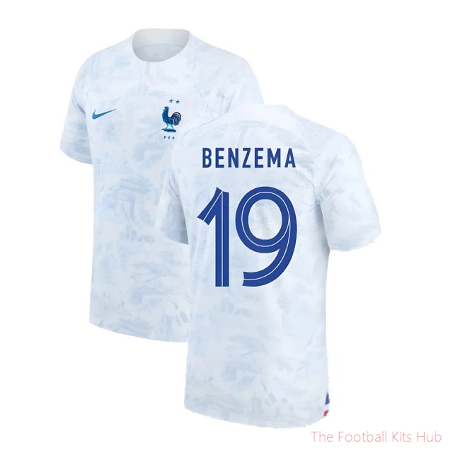 2022-2023 France Away Shirt (BENZEMA 19)-unisoccer store